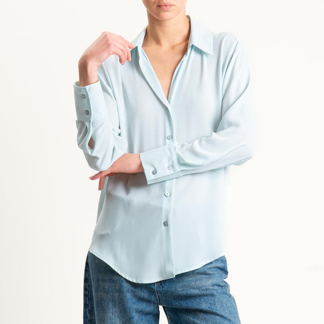 Zeroassoluto-Camicia CLAY MANO SETA - menta
