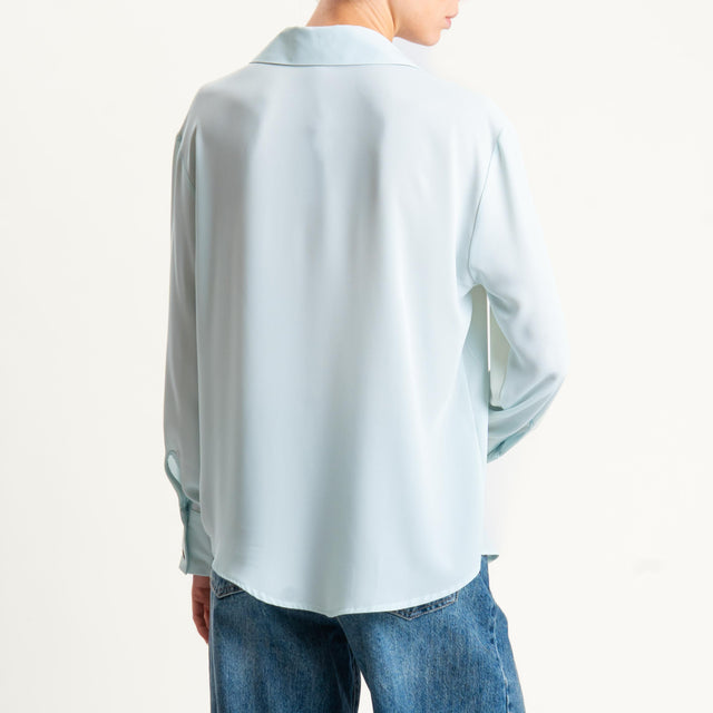 Zeroassoluto-Camicia CLAY MANO SETA - menta