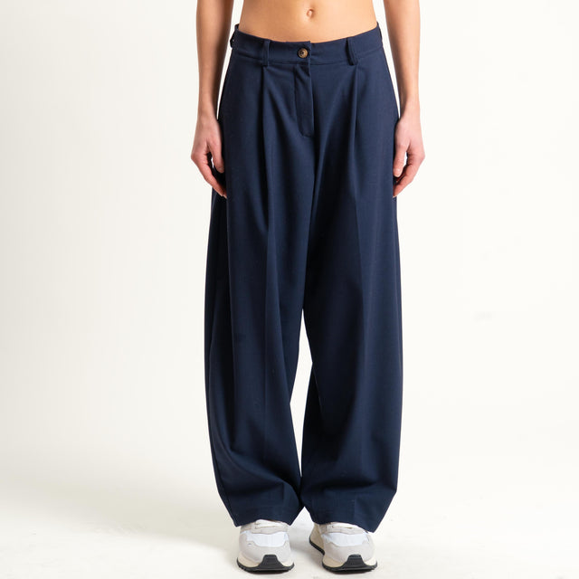 Zeroassoluto-Pantalone GENNY comfort elasticizzato - blu