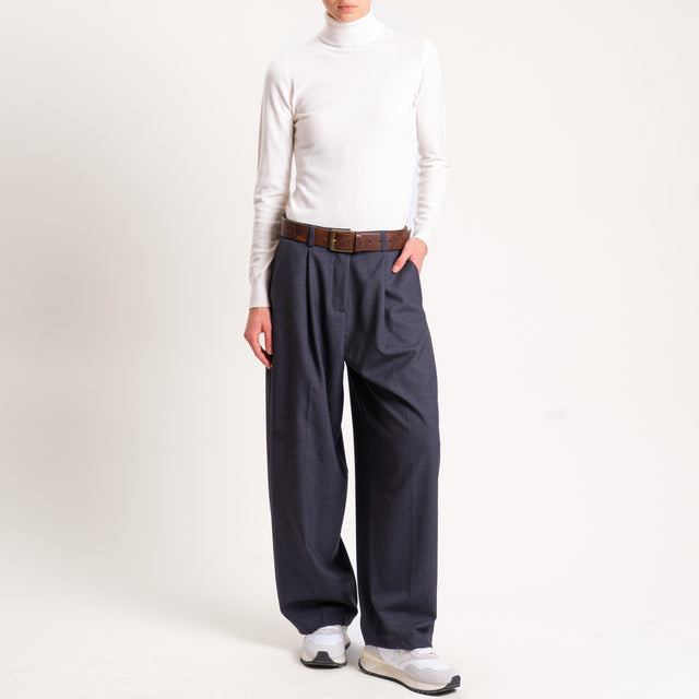 Zeroassoluto-Pantalone GENNY comfort elasticizzato - antracite