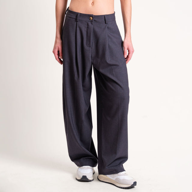 Zeroassoluto-Pantalone GENNY comfort elasticizzato - antracite