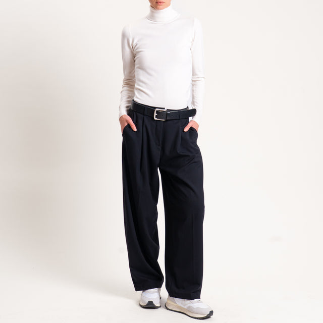 Zeroassoluto-Pantalone GENNY comfort elasticizzato - nero