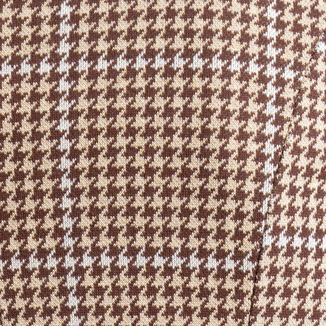 Zeroassoluto-Giacca JIN elasticizzata - pied de poule sand/choco/latte