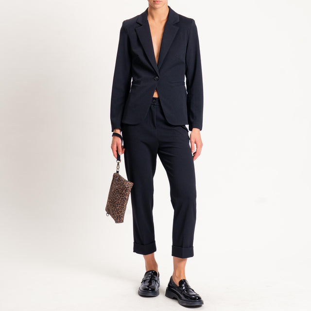 Zeroassoluto-Giacca JOIS scuba crêpe elasticizzato - nero