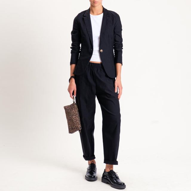 Zeroassoluto-Giacca JULIE tessuto comfort stretch - nero
