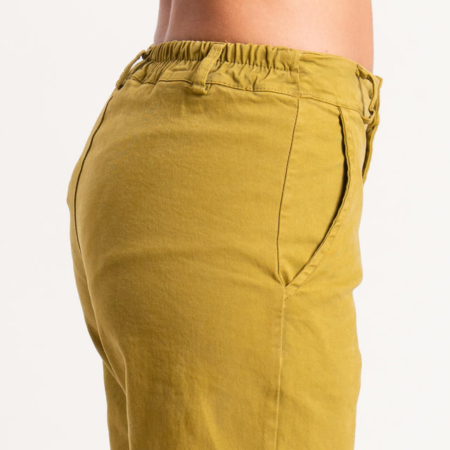 Zeroassoluto-Pantalone LILLY palazzo - oliva