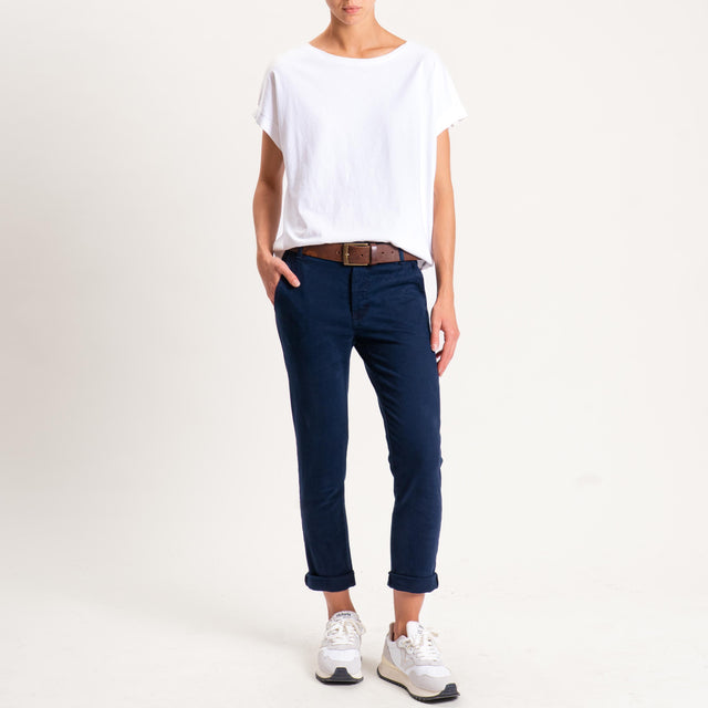Zeroassoluto-Pantalone LOIS chino elasticizzato - blu