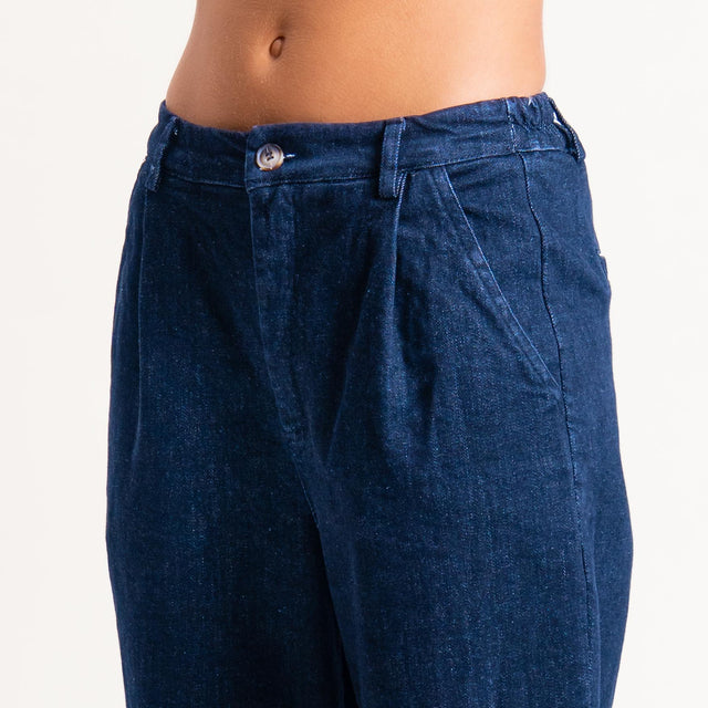 Zeroassoluto-Pantalone LOLA boyfriend tela jeans elasticizzata - denim