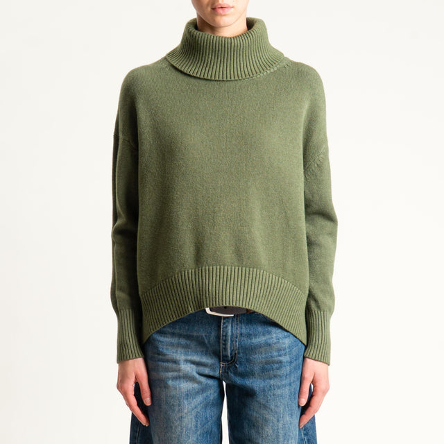 Zeroassoluto-Maglia collo alto - militare