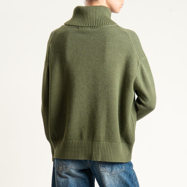 Zeroassoluto-Maglia collo alto - militare