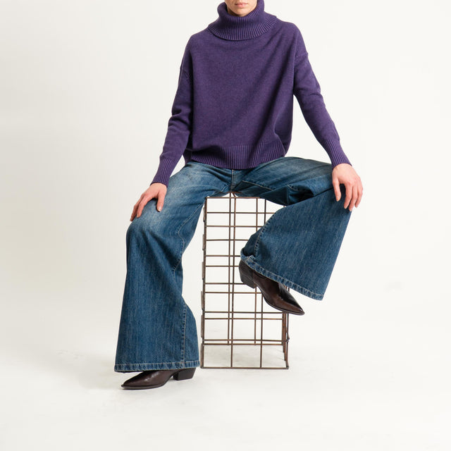 Zeroassoluto-Maglia collo alto - uva