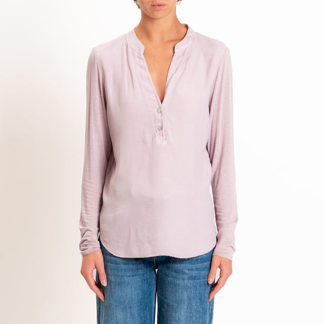 Zeroassoluto-Camicia chester manica lunga - rose