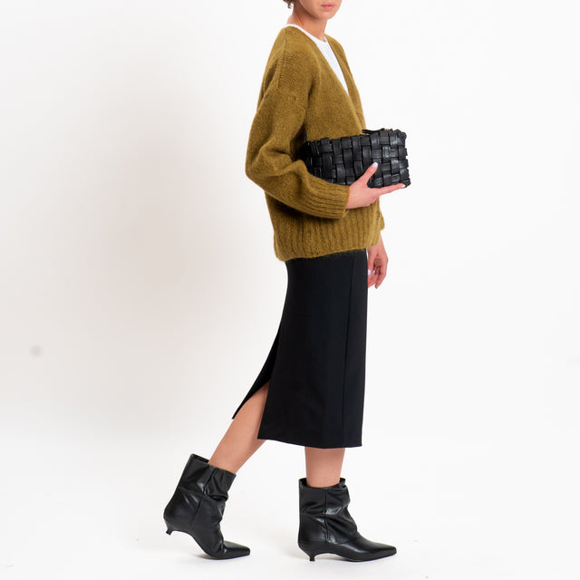 Zeroassoluto-Gonna ALLY midi punto milano - nero