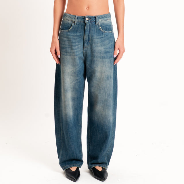 Zeroassoluto-Jeans ANKLE mom fit - denim stone washed