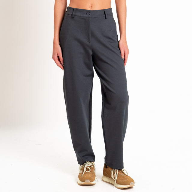 Zeroassoluto-Pantalone BECKY punto milano - piombo