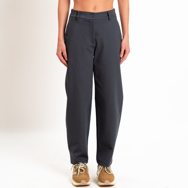 Zeroassoluto-Pantalone BECKY punto milano - piombo