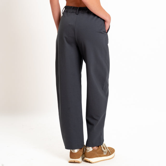 Zeroassoluto-Pantalone BECKY punto milano - piombo