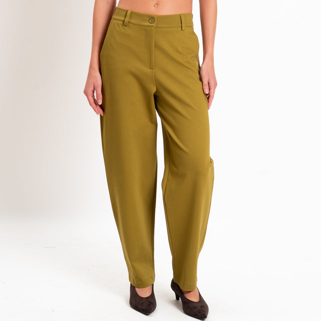 Zeroassoluto-Pantalone BECKY punto milano - olio