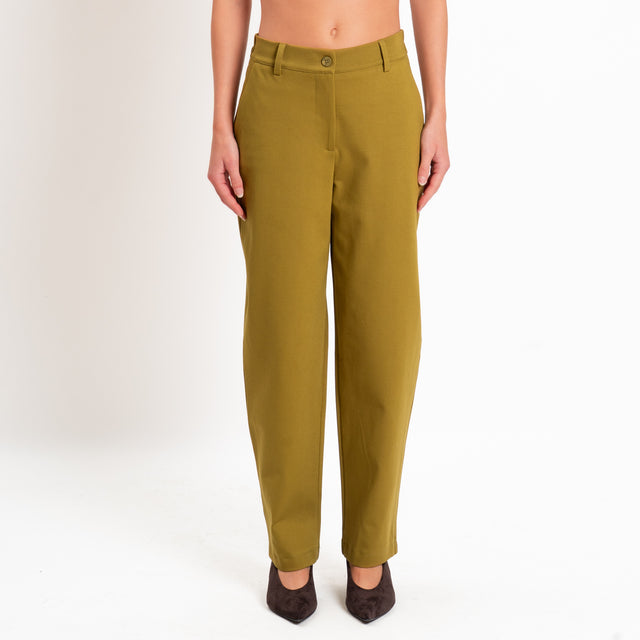 Zeroassoluto-Pantalone BECKY punto milano - olio