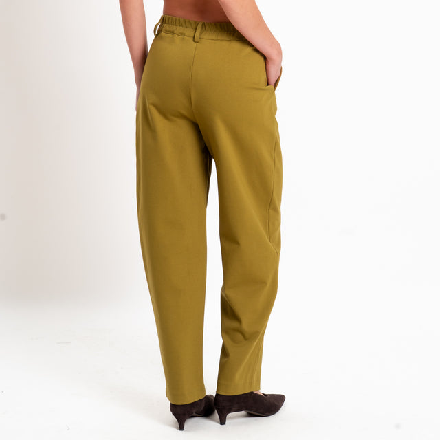 Zeroassoluto-Pantalone BECKY punto milano - olio