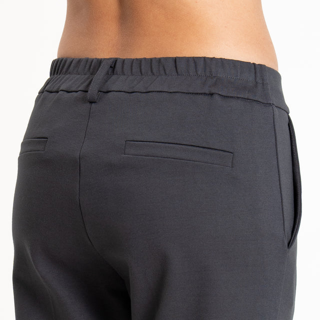 Zeroassoluto-Pantalone BETTY punto milano elastico dietro - piombo