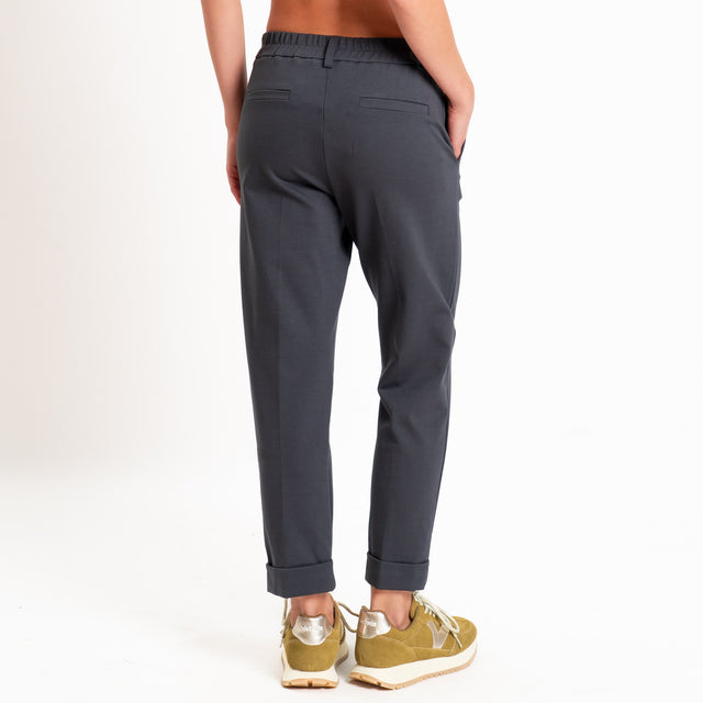 Zeroassoluto-Pantalone BETTY punto milano elastico dietro - piombo
