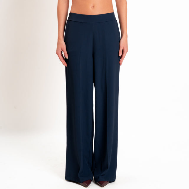 Zeroassoluto-Completo giacca + pantalone tessuto fluido - blu