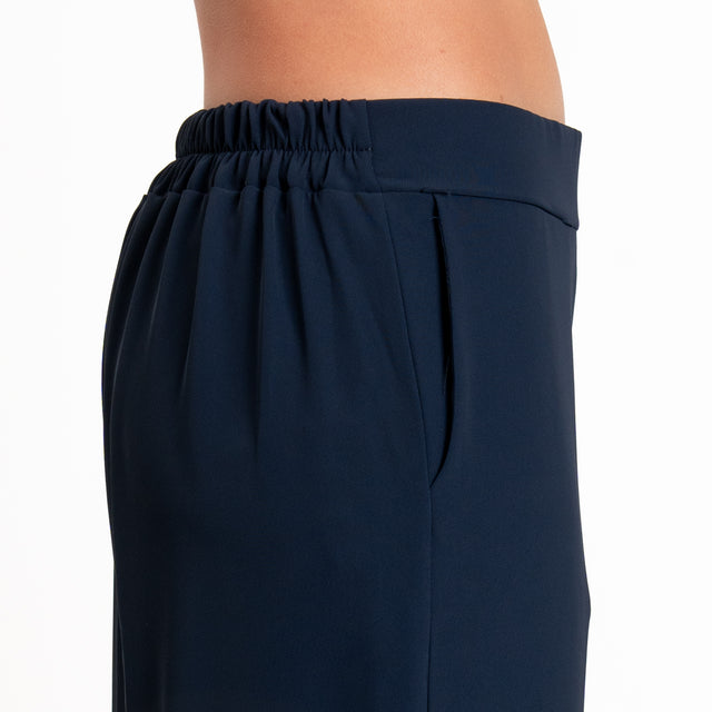 Zeroassoluto-Completo giacca + pantalone tessuto fluido - blu