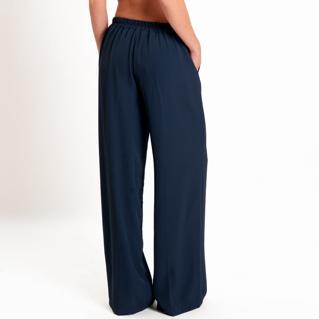 Zeroassoluto-Completo giacca + pantalone tessuto fluido - blu