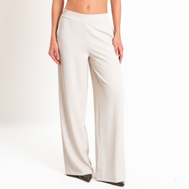 Zeroassoluto-Completo giacca + pantalone tessuto fluido - mastice