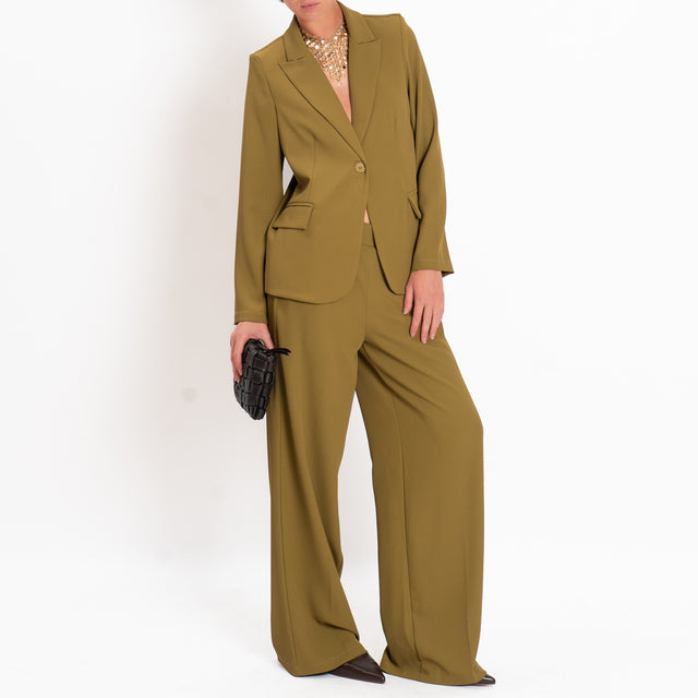 Zeroassoluto-Completo giacca + pantalone tessuto fluido - olio
