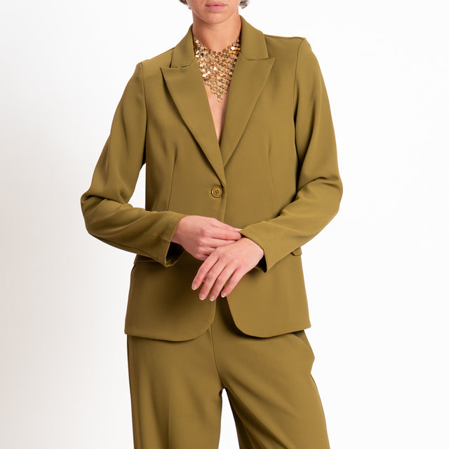 Zeroassoluto-Completo giacca + pantalone tessuto fluido - olio