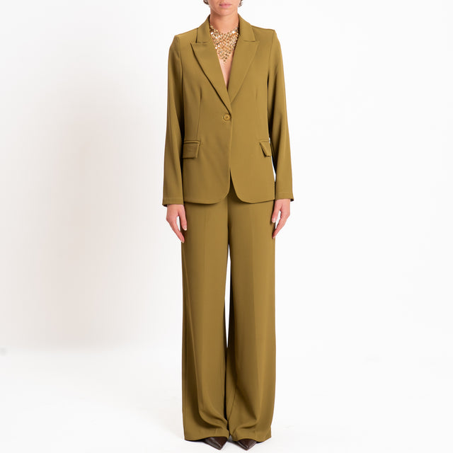 Zeroassoluto-Completo giacca + pantalone tessuto fluido - olio