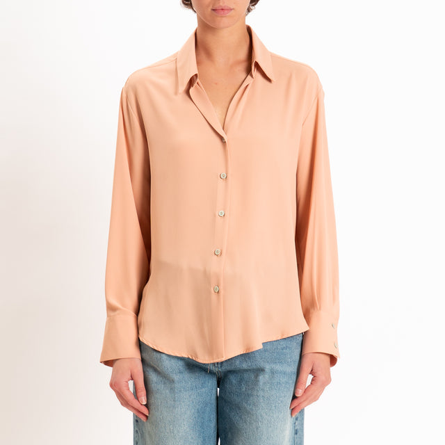 Zeroassoluto-Camicia CLAY MANO SETA - apricot