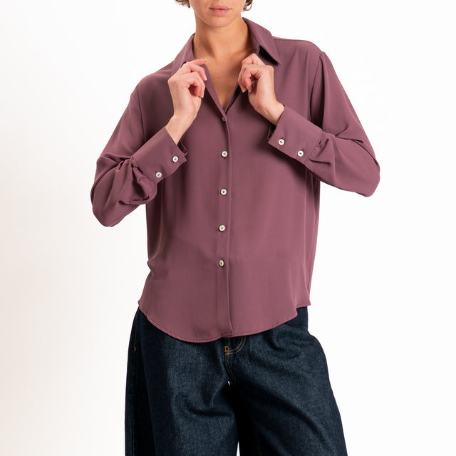 Zeroassoluto-Camicia CLAY MANO SETA - dusty rose