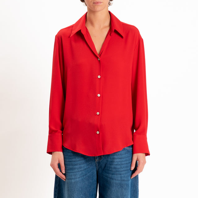 Zeroassoluto-Camicia CLAY MANO SETA - lacca
