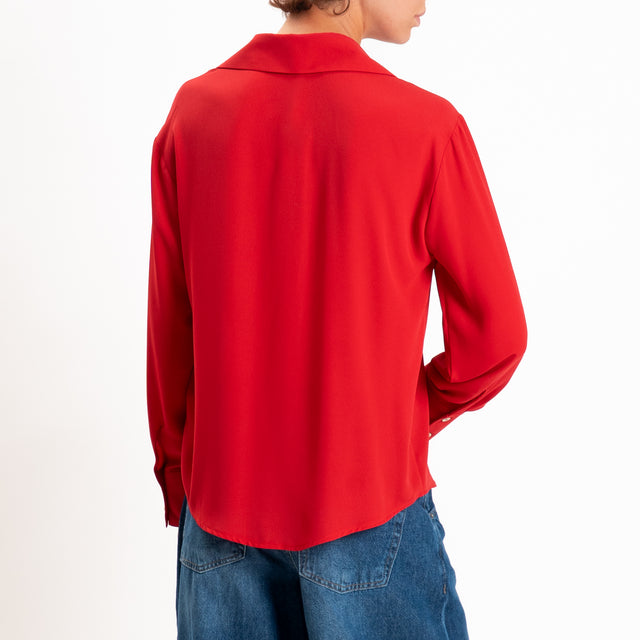 Zeroassoluto-Camicia CLAY MANO SETA - lacca