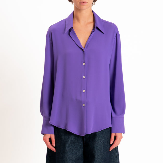 Zeroassoluto-Camicia CLAY MANO SETA - lavanda