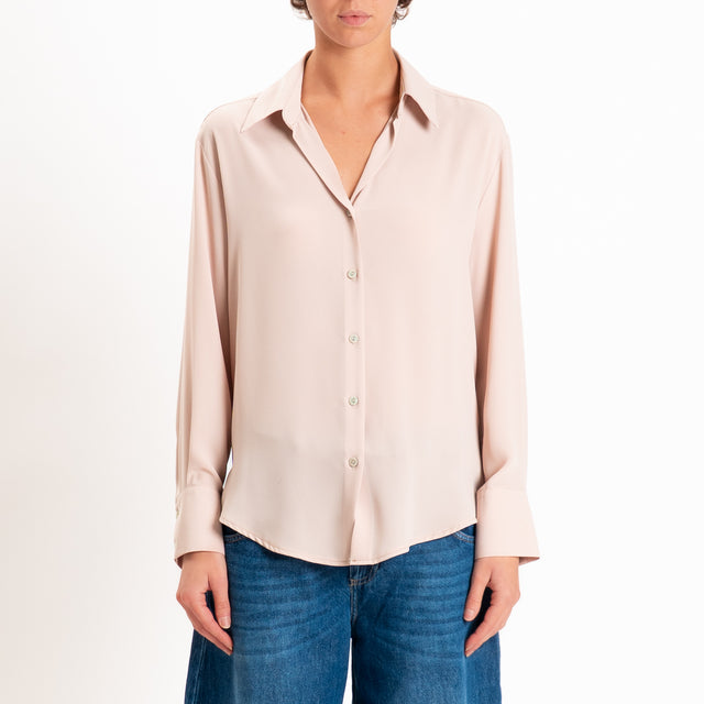 Zeroassoluto-Camicia CLAY MANO SETA - nude