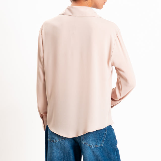 Zeroassoluto-Camicia CLAY MANO SETA - nude