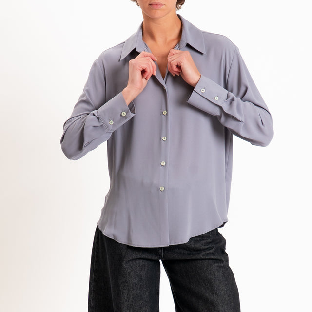 Zeroassoluto-Camicia CLAY MANO SETA - iron