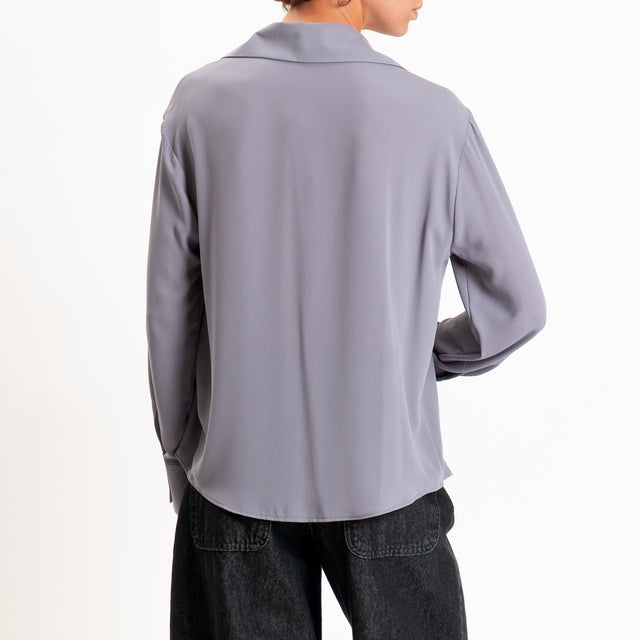 Zeroassoluto-Camicia CLAY MANO SETA - iron