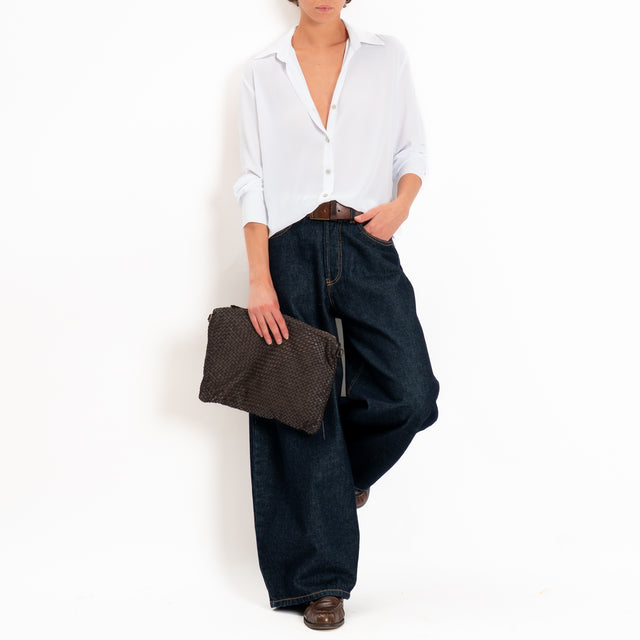 Zeroassoluto-Camicia CLAY MANO SETA - Bianco