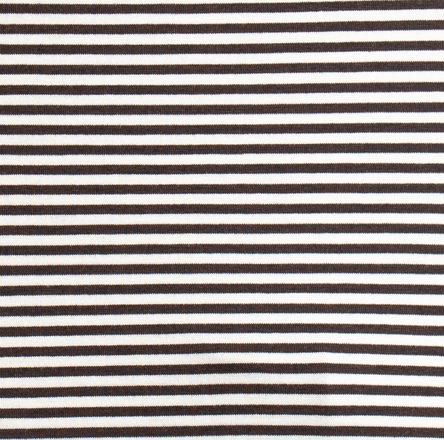 Zeroassoluto-T-shirt CLOE righe in jersey elasticizzato - panna/moro