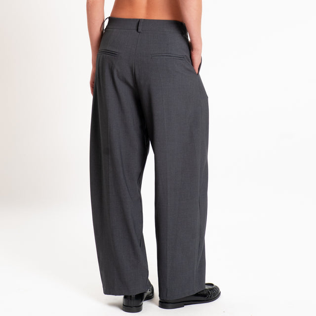 Zeroassoluto-Pantalone GENNY comfort elasticizzato - antracite