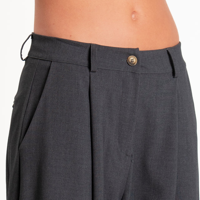 Zeroassoluto-Pantalone GENNY comfort elasticizzato - antracite