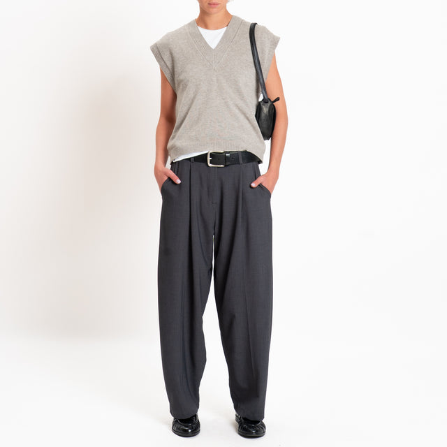 Zeroassoluto-Pantalone GENNY comfort elasticizzato - antracite