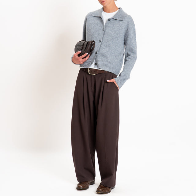 Zeroassoluto-Pantalone GENNY comfort elasticizzato - moro