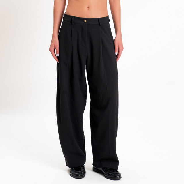Zeroassoluto-Pantalone GENNY comfort elasticizzato - Nero