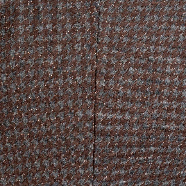 Zeroassoluto-Giacca JIN elasticizzata - pied de poule lurex choco/grigio/bronzo